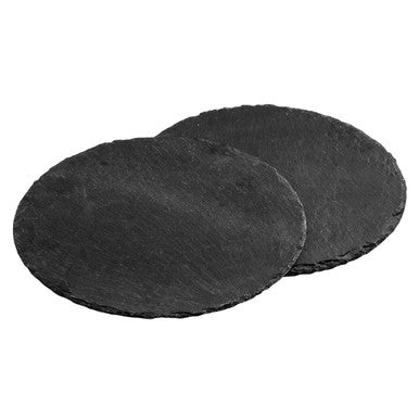 Preto Set of Two Slate Round Placemats