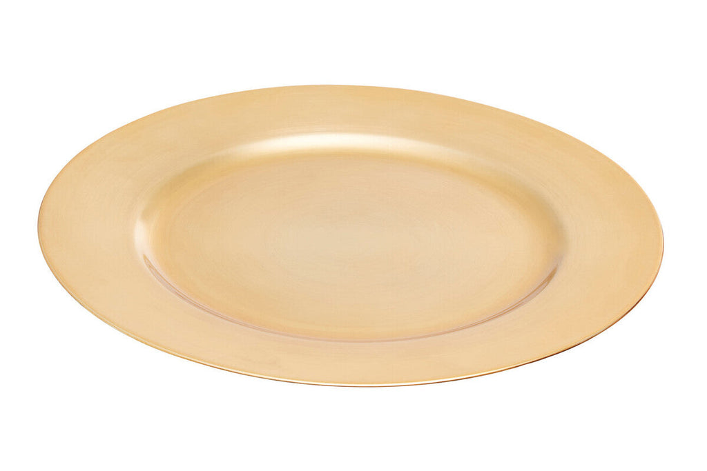 Flat Gold  Charger Plate | Dia
