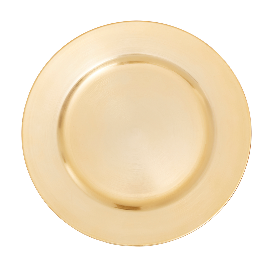 Flat Gold  Charger Plate | Dia