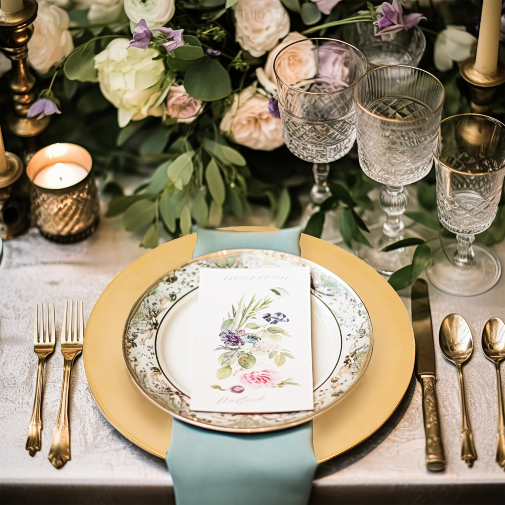Flat Gold  Charger Plate | Dia