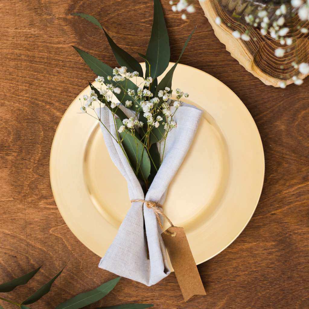 Flat Gold  Charger Plate | Dia