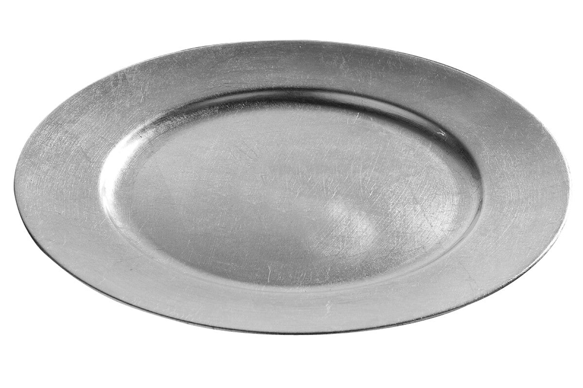 Dia Silver Finish Charger Plate
