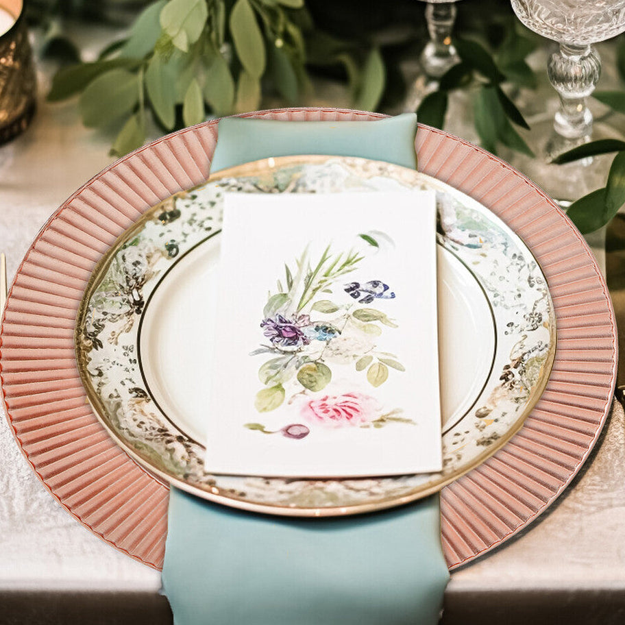 Redbud Rose Gold Charger Plate