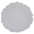 White Finish Reef Charger Plate | Dia