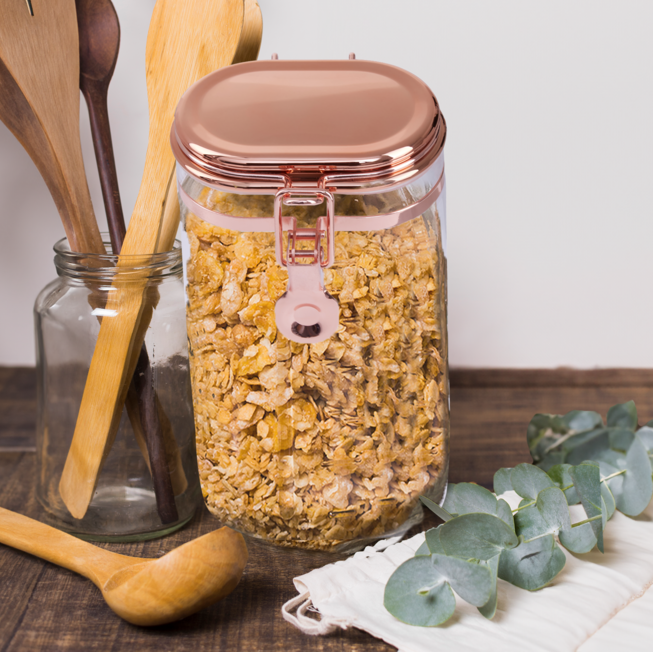Gozo Jar With Copper Lid 750 Ml
