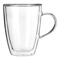Amari Clear Borosilicate Glass 330ml Mug with Double Wall Design