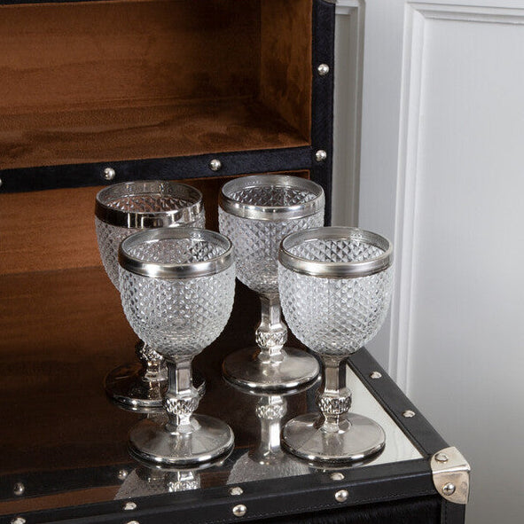 Pyramid Diamond Finish Wine Glass