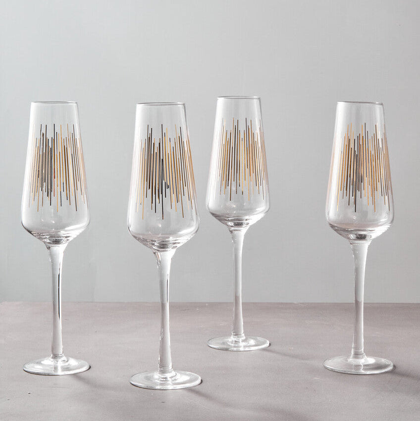 Jazz Champagne Glasses Set Of 4
