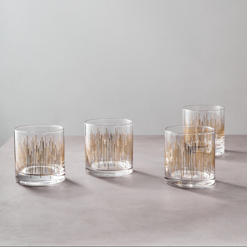 Jazz Glass Tumblers Set Of 4