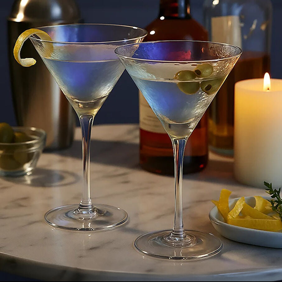 Aurora Set Of 2 Lustre Cocktail Glasses