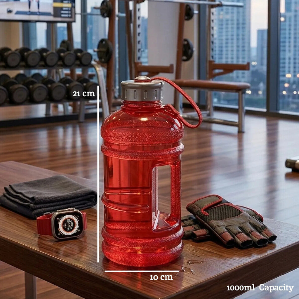 Red 1000ml Sports Drinking Bottle | Olly