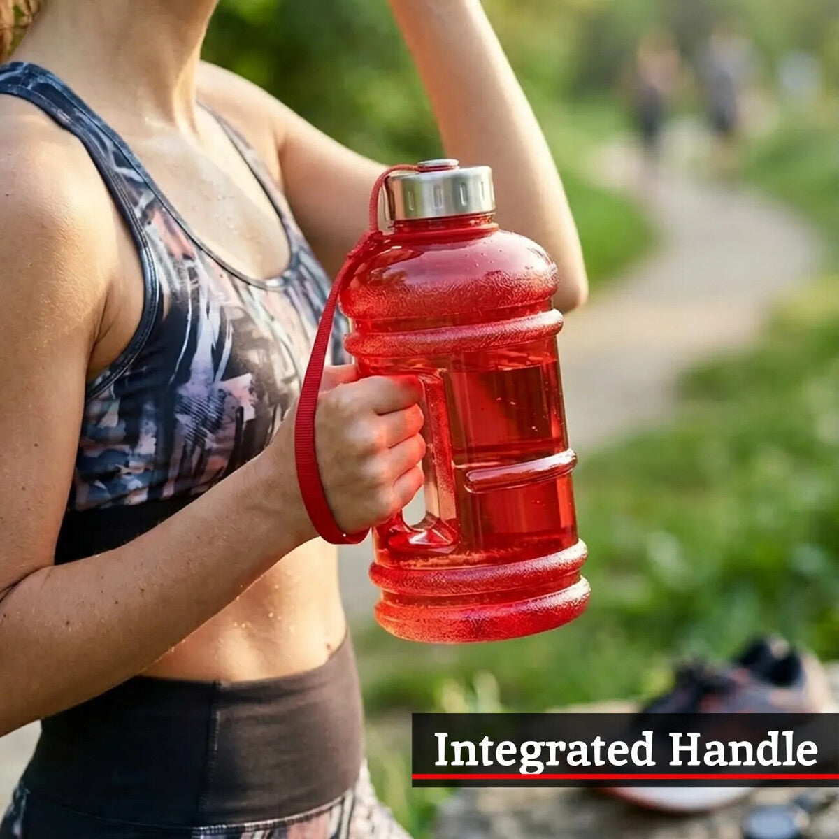 Red 1000ml Sports Drinking Bottle | Olly
