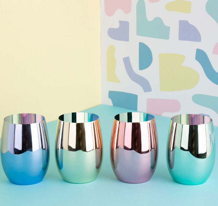 Mimo Set Of 4 Assorted Colours Tumblers