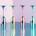 Set of 4 Multicolour Champagne Glasses | Mimo