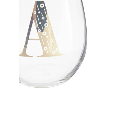 Letter A Curved Tumbler | Claro