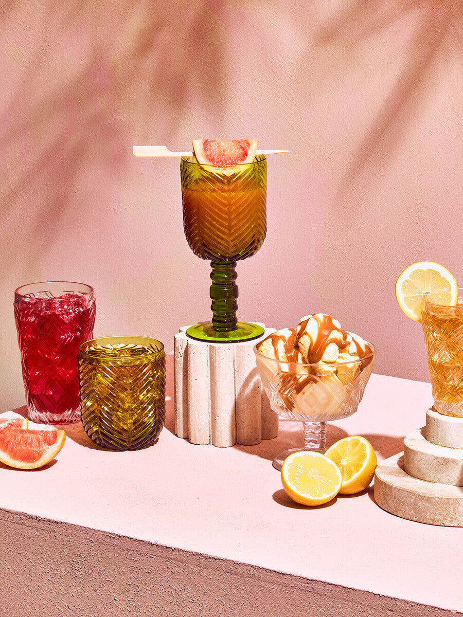 Set of Four Clear Highball Glasses | Fleur
