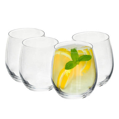 Ada Set Of 4 Small Crystal Tumblers