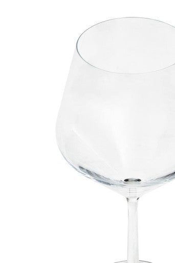 Ada Crystal Set of 2 Burgundy Glasses