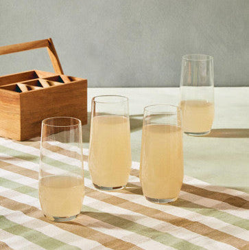 Ada Crystal Set of 4 Hi-Ball Glasses 550ml
