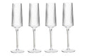 Set of Four Ribbed Champagne Glasses | Eldon