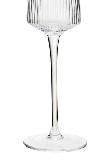Eldon Set of Four Ribbed Champagne Glasses MOB