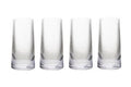 Set of Four Ribbed Clear Hi Ball Glasses MOB | Eldon