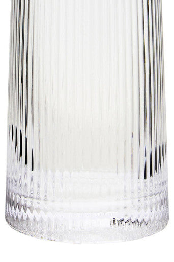 Set of Four Eldon Ribbed Clear Hi Ball Glasses MOB