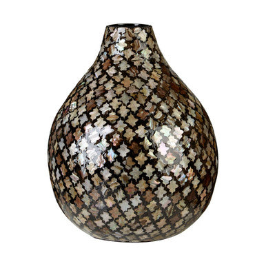 Occo Mosaic Shell Inlay Bottle Vase