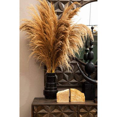 Fidel Black Rustic Mango Wood Finial Sculpture