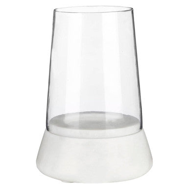 Sena Hurricane Candle Holder with Marble Base