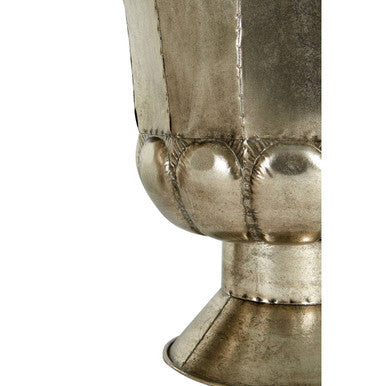 Reza Set of 3 Antique Silver Finish Planters