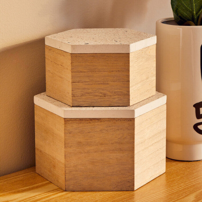 Mimo Large Terrazzo Lid Trinket Box