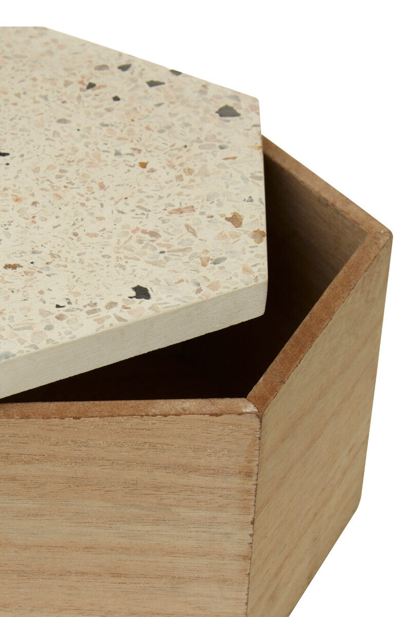 Mimo Large Terrazzo Lid Trinket Box