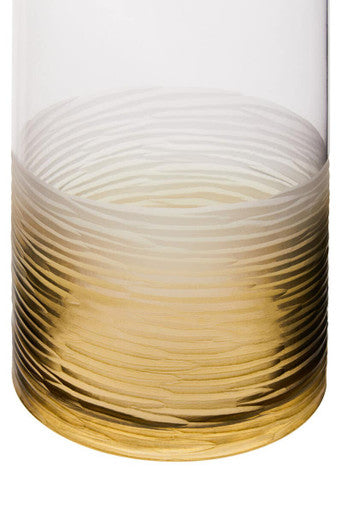 Caila Large Textured  Ombre Glass Vase