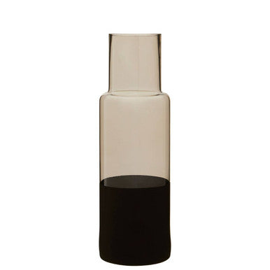 Cova Smoked Glass Bottle Vase