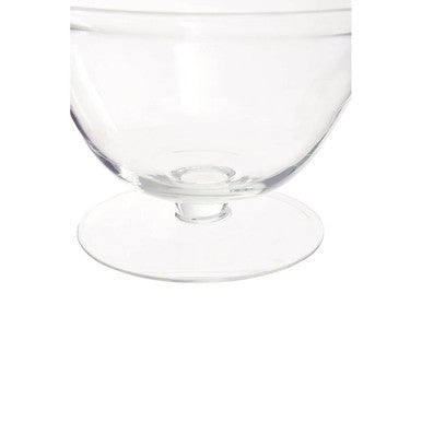 Ambra Clear Glass Fluted Bowl.