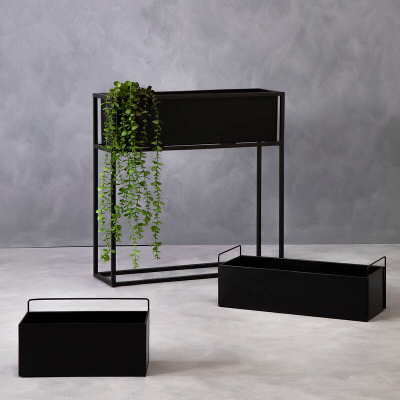Asher Wall Plant Box Black