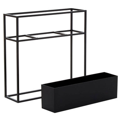 Floor Standing Black Plant Box | Asher