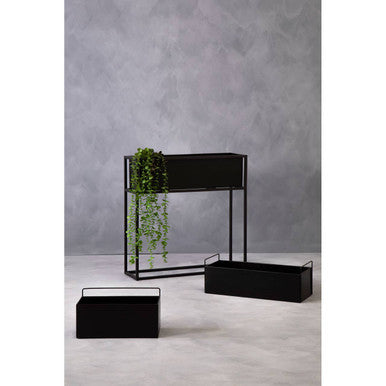 Floor Standing Black Plant Box | Asher