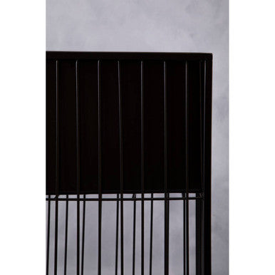 Alden Black Metal Square Floor Standing Planter with Raised Pot