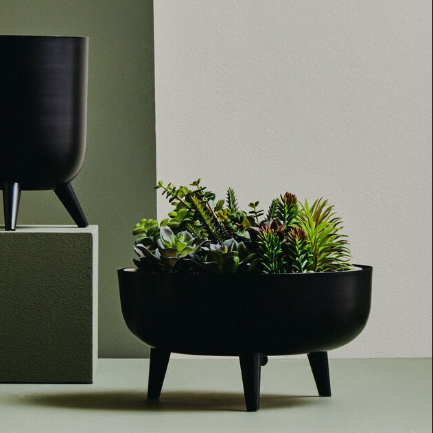 Alina Black Planter
