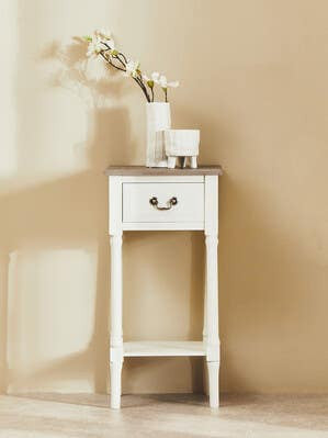 Fara White Small Planter