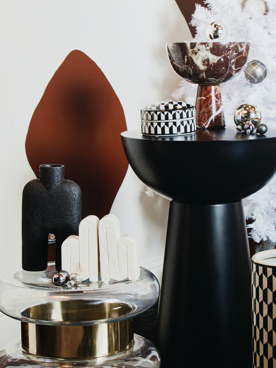 Broc Large Black Sculptured Vase