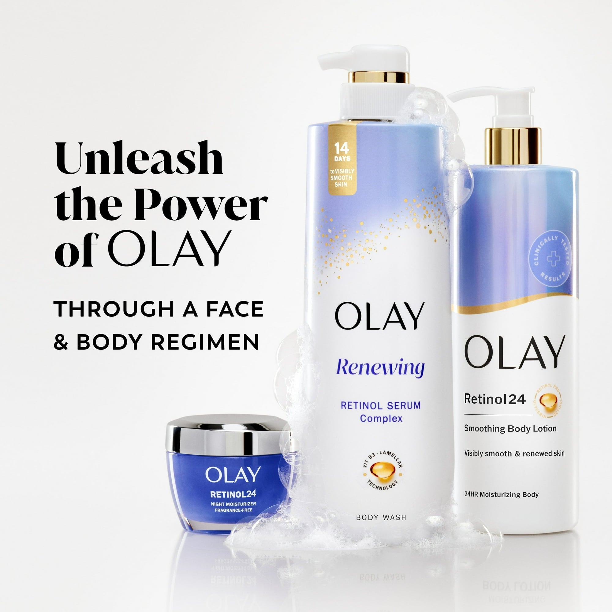 Olay Renewing Retinol Serum Complex Body Wash with Vitamin B3 – 20 fl oz