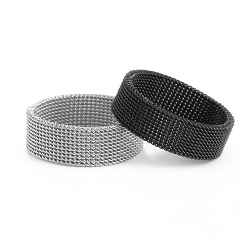 Stainless steel deformed mesh ring
