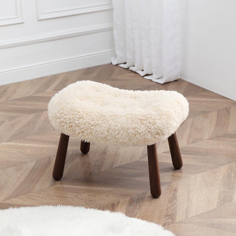 Philip Arc Armchair And Ottoman, Boucle