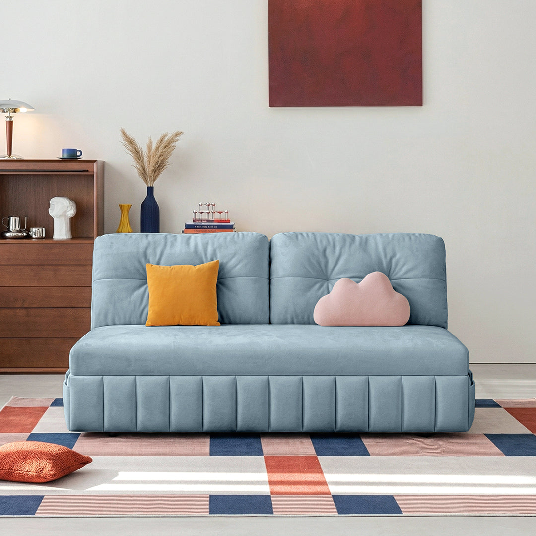 Mehta Single Seater Sofa Bed, Two Seater Sofa Bed, Blue