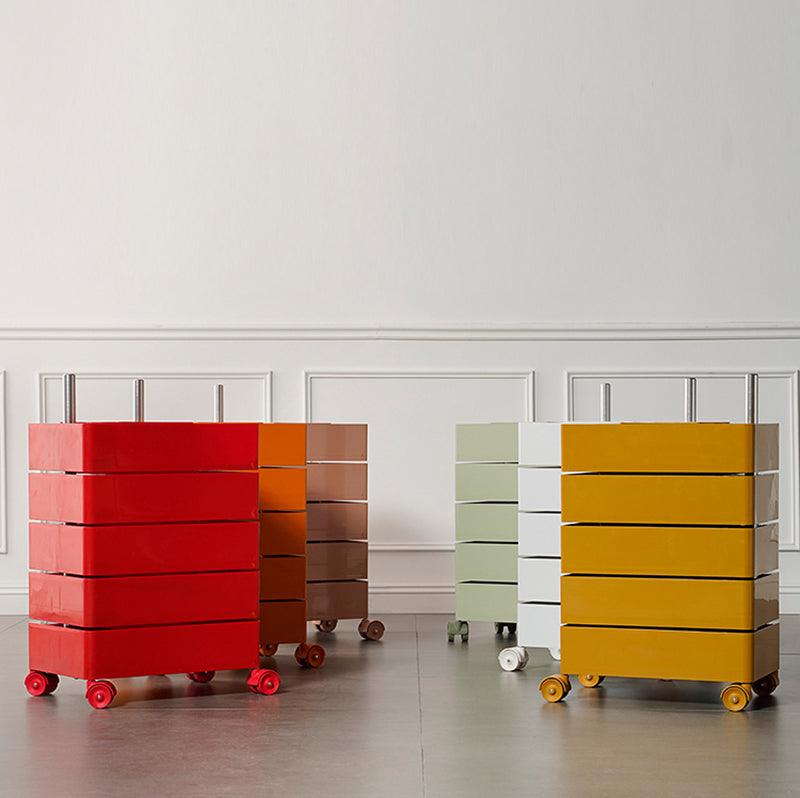 Afar Side Table With Storage & Trolley