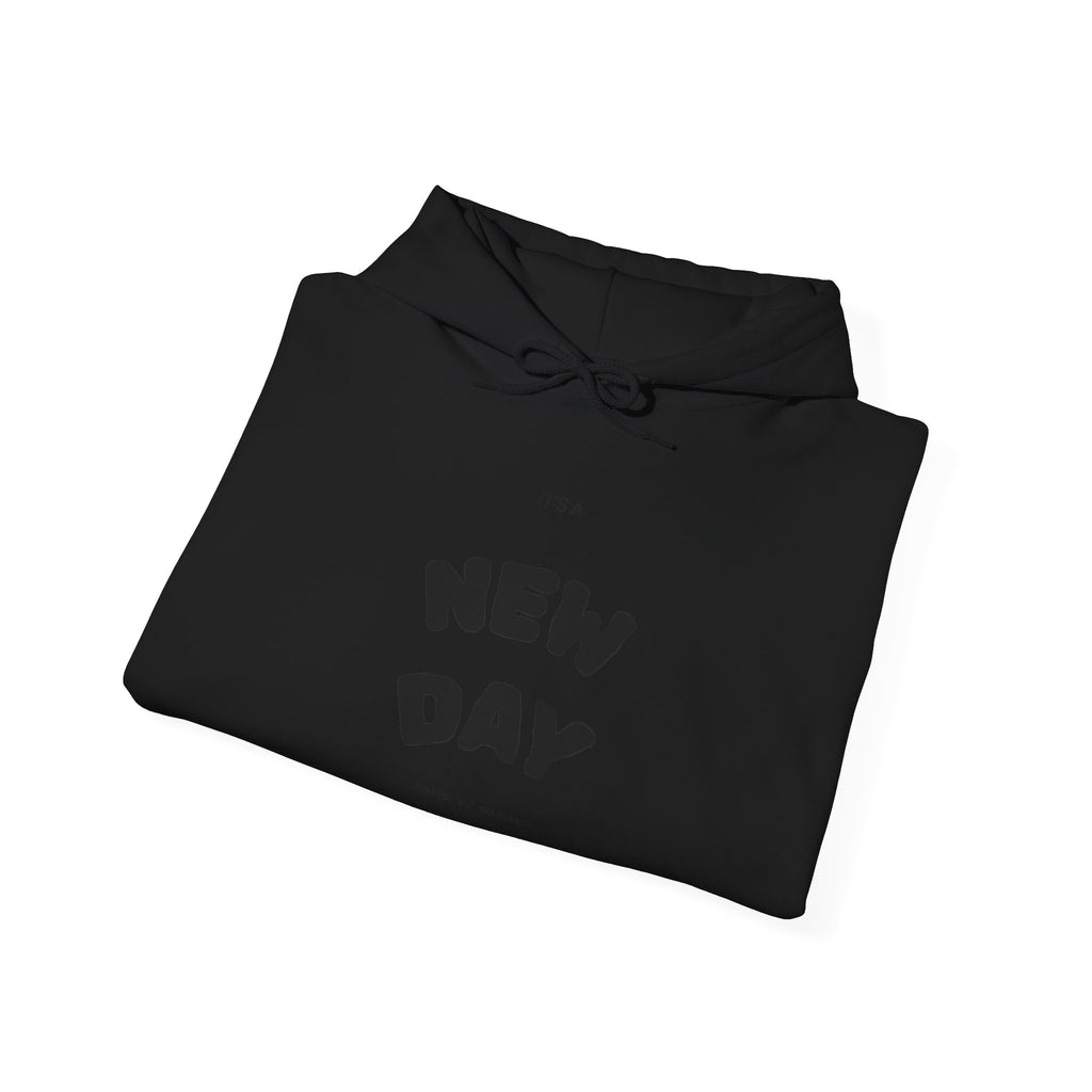 New Day Hoodie – Minimal Positive Message Pullover