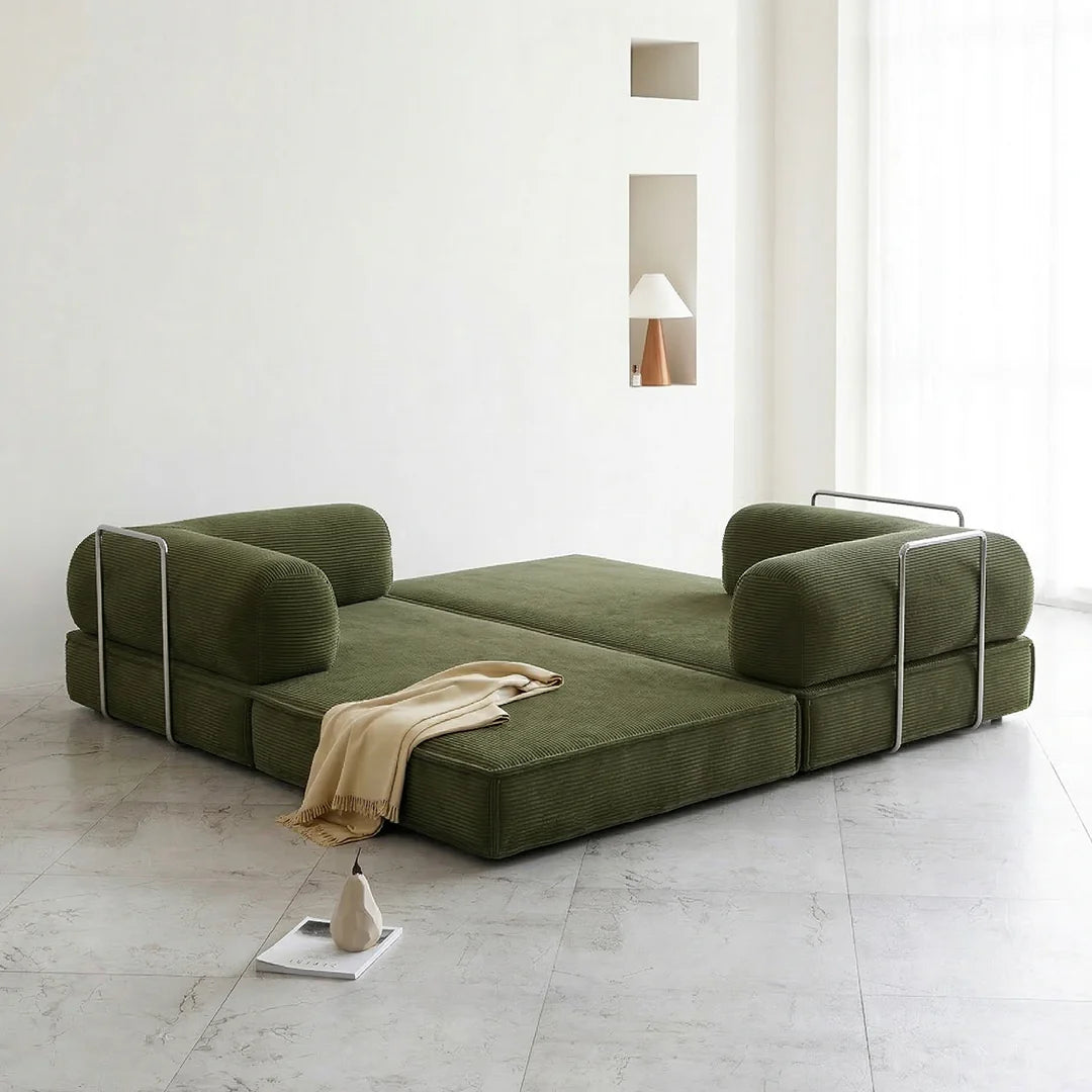 Van Buren Foldable Lazy Sofa Bed, Corduroy